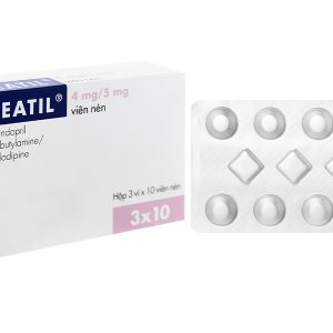 Beatil 4mg/5mg trị tăng huyết áp, mạch vành (3 vỉ x 10 viên)