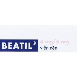 Beatil 4mg/5mg trị tăng huyết áp, mạch vành (3 vỉ x 10 viên)