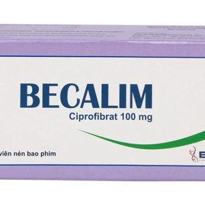 Becalim 100mg điều trị tăng triglycerid, tăng lipid máu (3 vỉ x 10 viên)