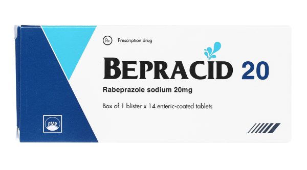 Bepracid 20 trị trào ngược dạ dày - thực quản (1 vỉ x 14 viên)