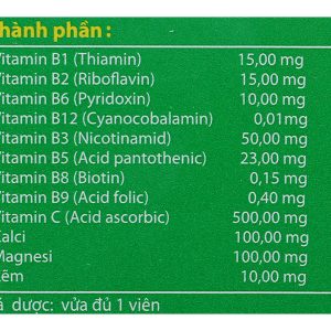 Viên nén sủi bọt Berocca Performance trị thiếu hụt vitamin B, C tuýp 10 viên