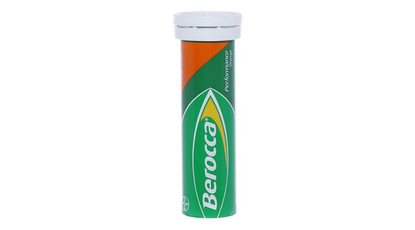 Viên nén sủi bọt Berocca Performance trị thiếu hụt vitamin B, C tuýp 10 viên