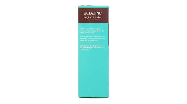 Dung dịch Betadine Vaginal Douche 10% hỗ trợ trị nhiễm khuẩn âm đạo chai 125ml
