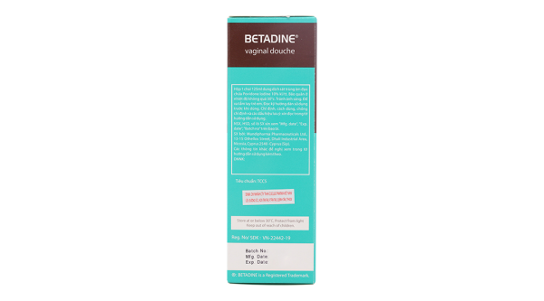 Dung dịch Betadine Vaginal Douche 10% hỗ trợ trị nhiễm khuẩn âm đạo chai 125ml