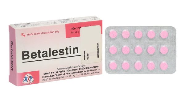 Betalestin trị viêm mũi dị ứng, mày đay (2 vỉ x 15 viên)
