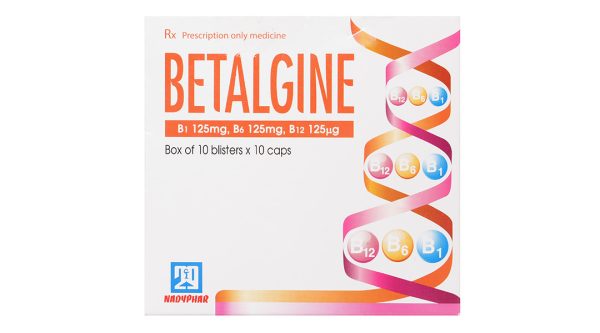 Betalgine trị thiếu vitamin B1, B6, B12 (10 vỉ x 10 viên)
