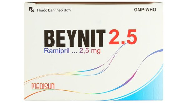 Beynit 2.5 điều trị tăng huyết áp, suy tim sung huyết (10 vỉ x 10 viên)