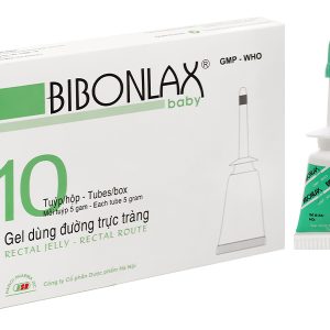 Gel bơm trực tràng Bibonlax Baby trị táo bón (10 tuýp x 5g)