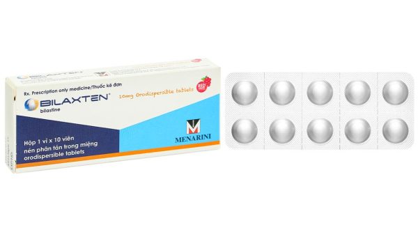 Bilaxten 10mg điều trị viêm mũi dị ứng, mày đay (1 vỉ x 10 viên)