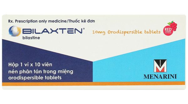Bilaxten 10mg điều trị viêm mũi dị ứng, mày đay (1 vỉ x 10 viên)