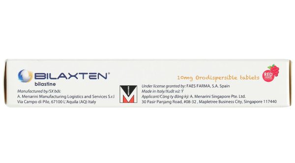 Bilaxten 10mg điều trị viêm mũi dị ứng, mày đay (1 vỉ x 10 viên)