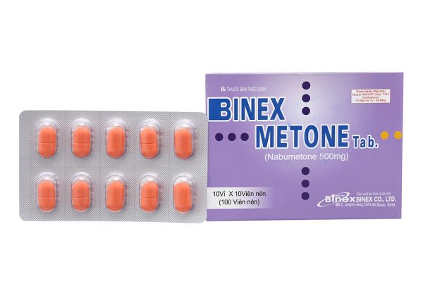 Binex Metone 500mg trị viêm xương khớp (10 vỉ x 10 viên)