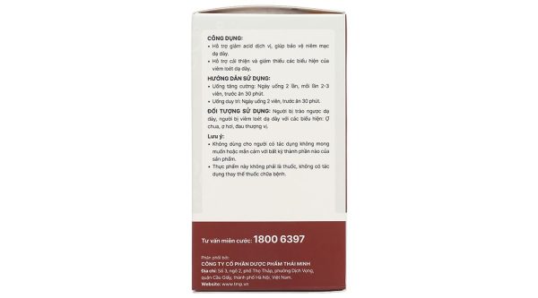 Bình Vị Thái Minh hỗ trợ giảm viêm loét dạ dày lọ 80 viên