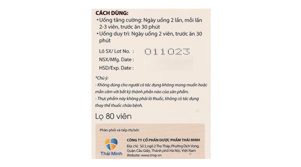 Bình Vị Thái Minh hỗ trợ giảm viêm loét dạ dày lọ 80 viên