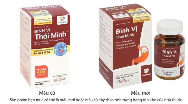 Bình Vị Thái Minh hỗ trợ giảm viêm loét dạ dày lọ 80 viên