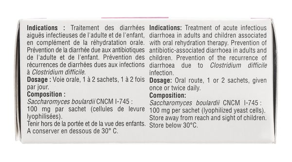 Bột pha hỗn dịch uống Bioflora 100mg ngừa và điều trị tiêu chảy hộp 20 gói