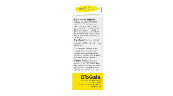 Men vi sinh BioGaia Protectis Baby Drops Vitamin D3 bổ sung lợi khuẩn lọ 5ml
