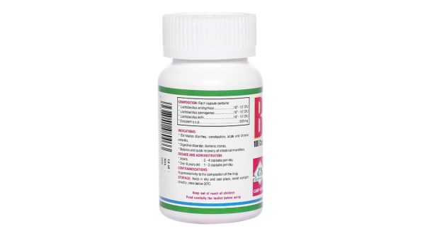 Biolac trị tiêu chảy, táo bón, viêm ruột cấp và mạn tính lọ 100 viên