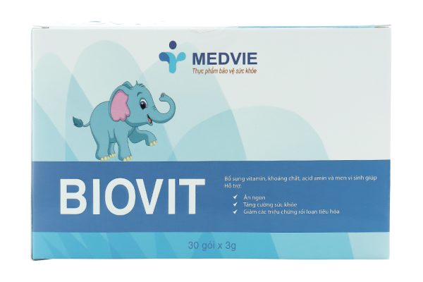 Cốm Biovit giúp ăn ngon, tăng cường sức khỏe hộp 30 gói x 3g