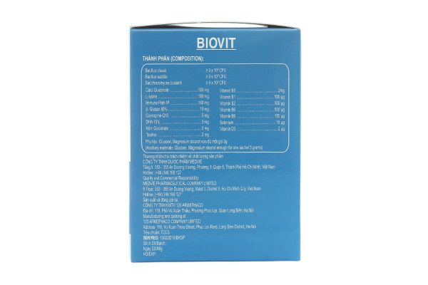 Cốm Biovit giúp ăn ngon, tăng cường sức khỏe hộp 30 gói x 3g