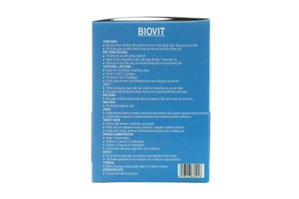 Cốm Biovit giúp ăn ngon, tăng cường sức khỏe hộp 30 gói x 3g