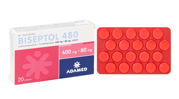 Biseptol 480 trị nhiễm khuẩn (1 vỉ x 20 viên)