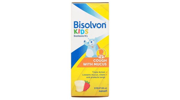 Siro Bisolvon Kids 4mg/5ml làm loãng đờm trong các bệnh phế quản chai 60ml