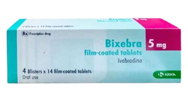 Bixebra 5mg điều trị triệu chứng đau thắt ngực (4 vỉ x 14 viên)