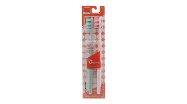 Bàn chải đánh răng Oricare lông mềm vỉ 2 cây