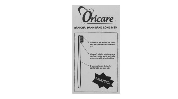 Bàn chải đánh răng Oricare lông mềm vỉ 2 cây