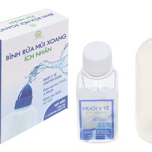 Bộ dụng cụ vệ sinh mũi Ích Nhân làm sạch khoang mũi, họng (1 bình + 30 viên)
