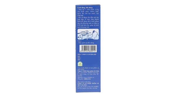 Bộ dụng cụ vệ sinh mũi Ích Nhân làm sạch khoang mũi, họng (1 bình + 30 viên)
