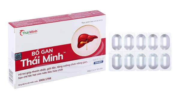 Bổ Gan Thái Minh hỗ trợ giải độc, tăng cường chức năng gan hộp 20 viên