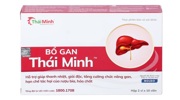 Bổ Gan Thái Minh hỗ trợ giải độc, tăng cường chức năng gan hộp 20 viên