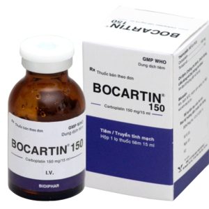 Dung dịch tiêm Bocartin 150mg/15ml điều trị ung thư buồng trứng, ung thư phổi chai 15ml