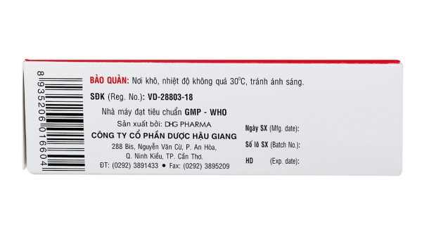 Bofit F trị thiếu máu do thiếu sắt, acid folic (3 vỉ x 10 viên)