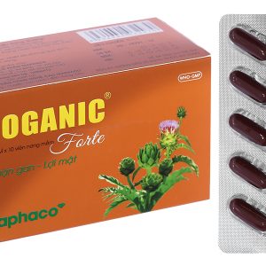 Boganic Forte hỗ trợ trị bệnh lý gan mật, mỡ máu (5 vỉ x 10 viên)
