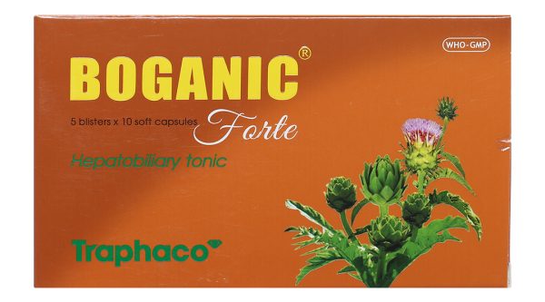 Boganic Forte hỗ trợ trị bệnh lý gan mật, mỡ máu (5 vỉ x 10 viên)