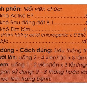 Viên bao phim Boganic hỗ trợ trị suy giảm chức năng gan, viêm gan (5 vỉ x 20 viên)