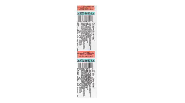 Bơm kim tiêm Insulin BD Ultra-Fine 31G x 6mm (1ml/100U) hộp 100 cái