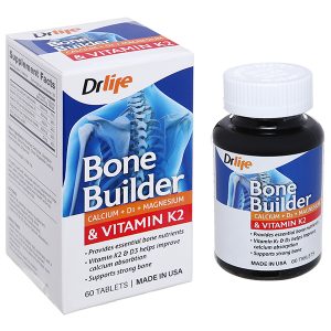 Drlife Bone Builder bổ sung canxi, ngừa loãng xương lọ 60 viên