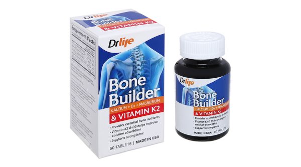 Drlife Bone Builder bổ sung canxi, ngừa loãng xương lọ 60 viên