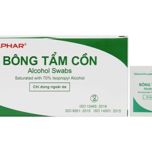Bông tẩm cồn Tanaphar hộp 100 miếng