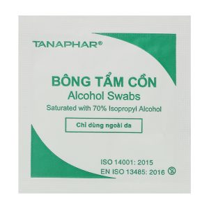 Bông tẩm cồn Tanaphar hộp 100 miếng