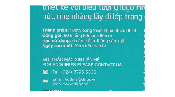 Bông tẩy trang đa dụng Niva an toàn, dịu nhẹ cho da hộp 80 miếng