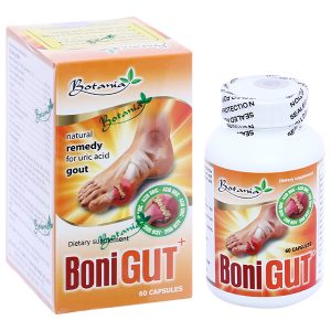 Boni Gut+ giúp đào thải acid uric, hỗ trợ giảm bệnh gút chai 60 viên