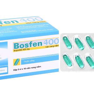 Bosfen 400 giảm đau, hạ sốt, kháng viêm 400mg (5 vỉ x 10 viên)
