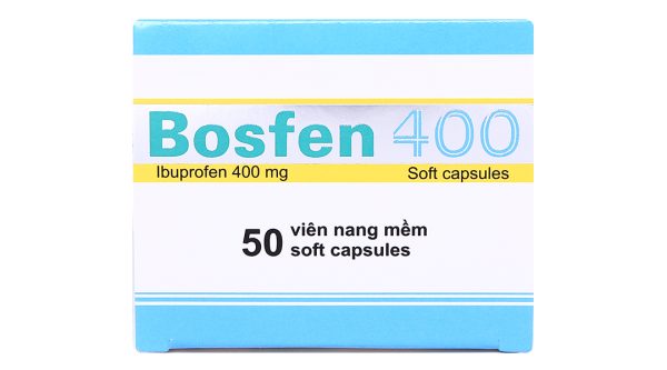 Bosfen 400 giảm đau, hạ sốt, kháng viêm 400mg (5 vỉ x 10 viên)