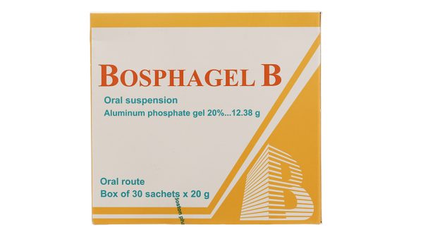 Hỗn dịch uống Bosphagel B 20% trị đau, bỏng rát do axit dạ dày gây ra (30 gói x 20g)