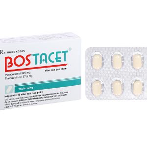 Bostacet trị cơn đau trung bình đến nặng (2 vỉ x 10 viên)